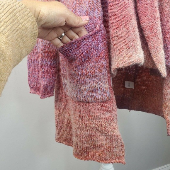 Noble Outfitters Ombre Scarf Cardigan Knit Sweater XS Waterfall Equestrian Long - Picture 11 of 12